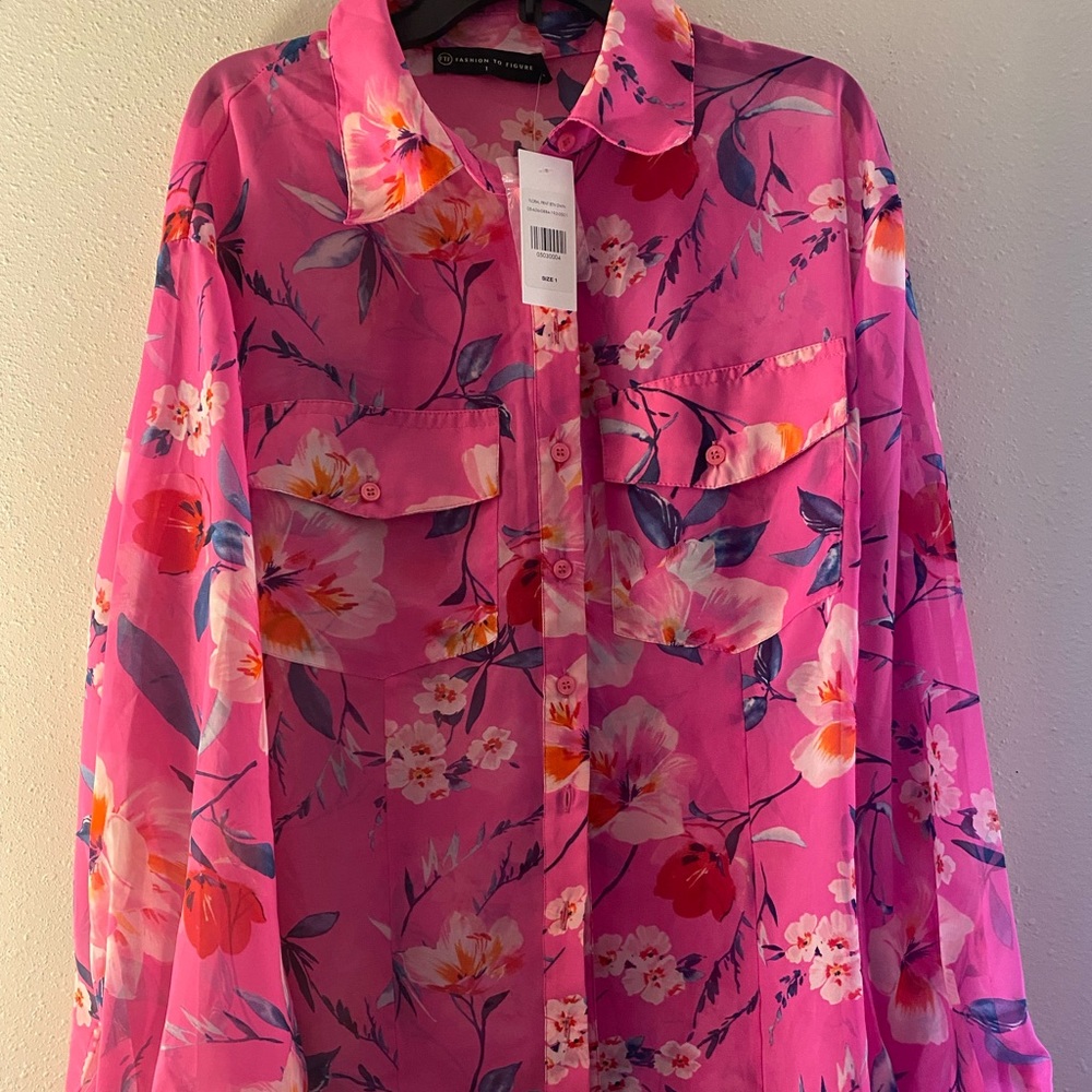 Floral Mesh Shirt